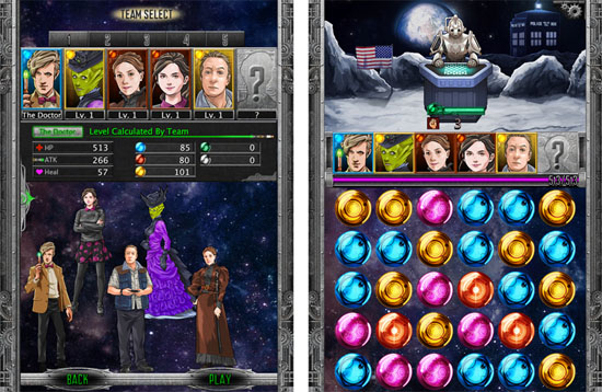 On the left: Selecting the team to be sent to their doom. On the right: The Doctor pulling victory out of his ass again.