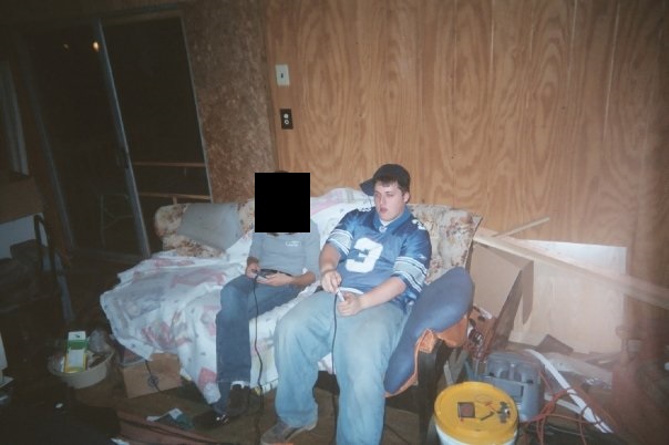Me in high school. (Photo altered in order to prevent someone from being a known associate of this asshole back in the day)